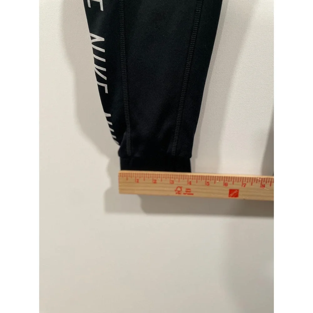 Nike Dri-FIT Men Black Repeat Logo Tape Tapered Joggers Pants 856920 Small